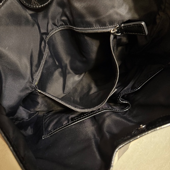 Burberry Black and Cream Plaid Satchel - Picture 7 of 11